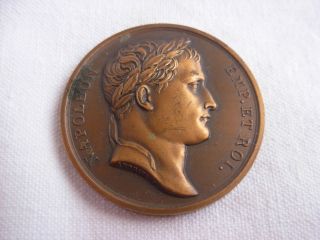 Antique French Austerlitz Battle,  Napoleon Bronze Medal,  1805