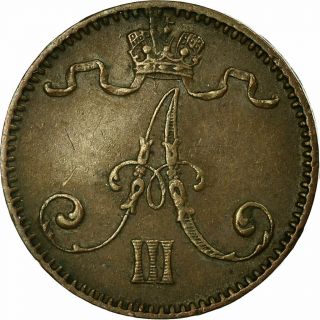 [ 515279] Coin,  Finland,  Alexander Iii,  Penni,  1892,  Au (50 - 53),  Copper,  Km:10