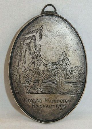 George Washington Commemorative Peace Medal 1795 Native American Peace Medal