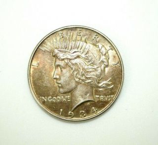 1934 - P $1 Peace 90 Silver Dollar M324