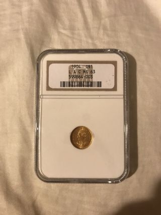 Ms - 63 1904 Lewis And Clark Commemorative $1 Gold Coin