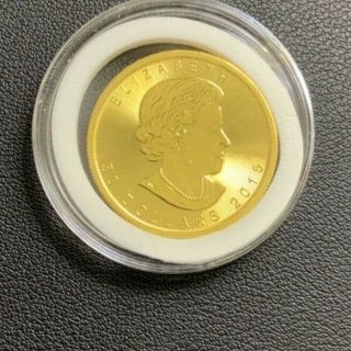 1 Oz Canada $50.  999,  Fine Gold Maple Leaf Coin,  Uncirculated