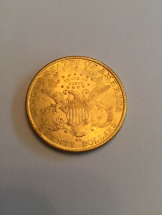 1880cc $20 Liberty Head Gold Coin 4