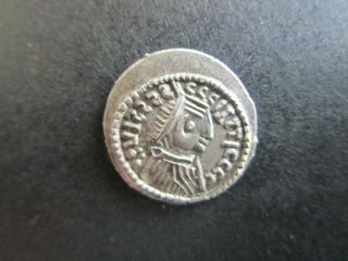Vandals Silver Siliqua.  Unknown Ruler.  Rays On Rev.  Coin.  Unique