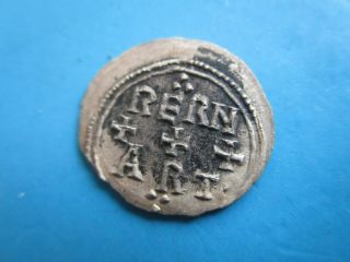 Medievel Silver Coin.  Pern /art With Cross.  Unknown?