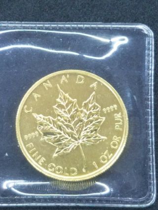 2010 1 Ounce 9999 Fine Gold Canada Maple Leaf $50 Coin (CGH009418) 2