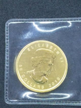 2010 1 Ounce 9999 Fine Gold Canada Maple Leaf $50 Coin (CGH009418) 3