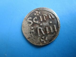 Anglo - Saxon Hammered Silver Coin.  Unknown.  Scipa/triii ?