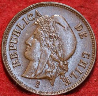 1894 Chile 1 Centavo Foreign Coin