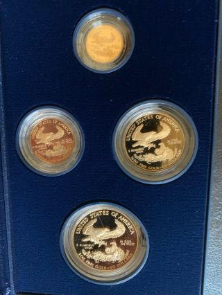 1992 And 1994 American Gold Eagle Proof Four - Coin Set
