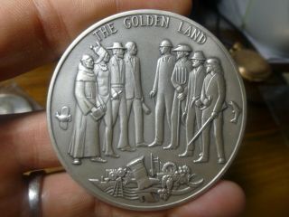 1769 - 1969 Official California Bicentennial Silver Medal 4.  2oz.  999 Fine Silver 2