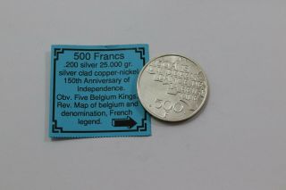 Belgium 500 Francs 1980 Silver B18 K6866