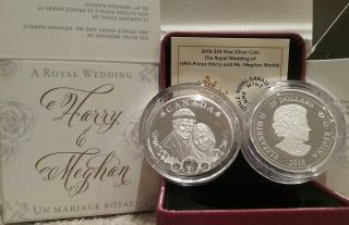 2018 Royal Wedding Prince Harry & Meghan Markle $20 Coin Canada Celebration Love