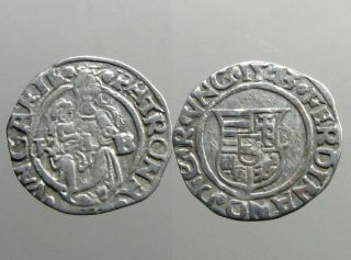 Ferdinand I Hungary Ar Denar_dated 1543 Ad_madonna/child_1st Dated Coins