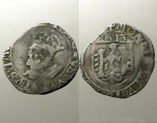 Besancon (france) Silver Corolus_dated 1613_charles V - Holy Roman Emperor