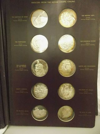 Genius of Michelangelo Sterling Silver Coin Set by Franklin (59 coins) 2