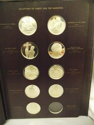 Genius of Michelangelo Sterling Silver Coin Set by Franklin (59 coins) 7