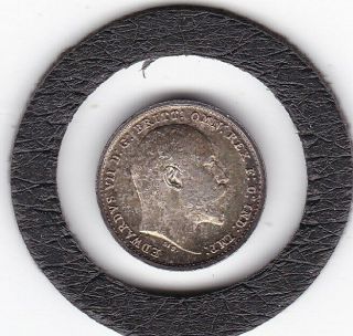 1904 King Edward Vii Maundy Twopence (m2d) Silver (92.  5) Coin