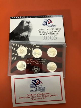2005 United States 50 State Quarters Silver Proof Set