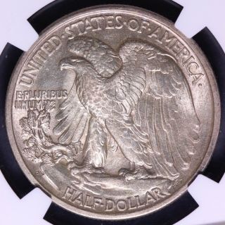 1917 - D Reverse Walking Liberty Half Dollar NGC MS62 Tough Coin 1 - 13ACNTX 5