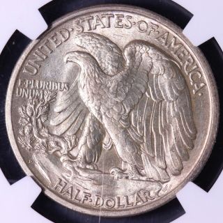 1917 - D Reverse Walking Liberty Half Dollar NGC MS62 Tough Coin 1 - 13ACNTX 6