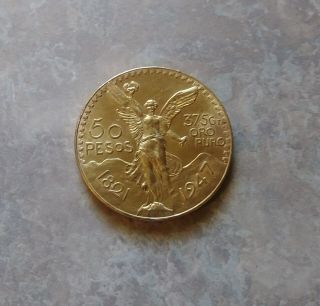 Mexican Gold Coin 50 Pesos 1947