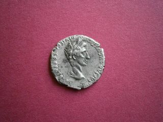 Roman Empire Augustus,  Silver Denarius 3,  65gr.  18mm.