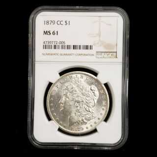 1879 Cc Us Morgan Silver $1 One Dollar Ngc Ms61 Key Date Collector Coin Fc2005