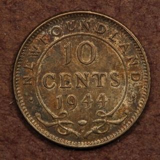 Canada - Newfoundland 10 Cents 1944 - C Silver Chau