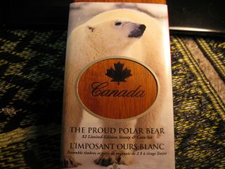 2004 Canada Proud Polar Bear Silver $2 Coin & Stamp Set. 2