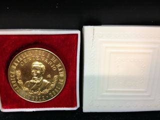 Mexico,  Medal,  Batalla De Puebla Centenario,  History,  1962 W/box 1/2 Ounce