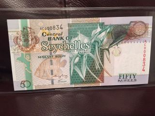 2005 Seychelles 50 Rupees Banknote