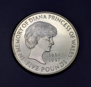 1999 Princess Of Wales Diana 5 Pound United Kingdom In Holder Bu