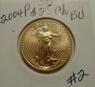 2004 P 1/2 Oz Gold American Eagle $25 Coin Bu
