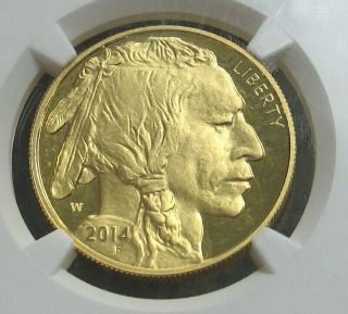 2014 - W $50 Buffalo One Ounce Gold Proof.  Ngc Pf70 Ultra Cameo