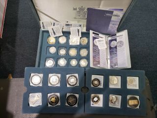 2000 Millennium 24 Silver Coins Proof Set From Royal