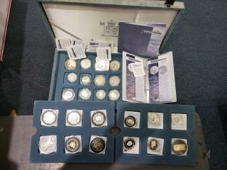 2000 MILLENNIUM 24 SILVER COINS PROOF SET FROM ROYAL 2