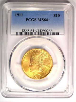 1911 Indian Gold Eagle ($10 Coin) - PCGS MS64,  PQ Plus Grade - $2,  500 Value 2