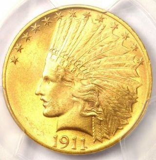 1911 Indian Gold Eagle ($10 Coin) - PCGS MS64,  PQ Plus Grade - $2,  500 Value 5