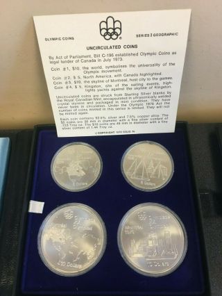 1976 Canadian Olympic Coin Complete Set 2