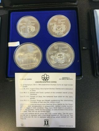 1976 Canadian Olympic Coin Complete Set 3