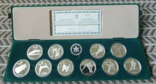 1988 Canada Calgary Olympics 10 Coin Proof Set,  Box/coa Coinsofcanada