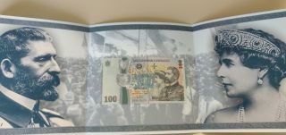 ROMANIA 100 lei 2018 UNC Polymer Banknote FOLDER anniversary Great UNION Unire R 9