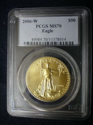 2006 W Burnished 1 Oz.  Gold American Eagle Ms - 70 By Pcgs