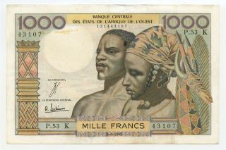 West African States Senegal 1965 1000 Francs P 703ke - Pvv