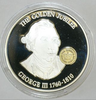 2002 East Caribbean States Sterling Silver Proof Commemorative $10 George Iii