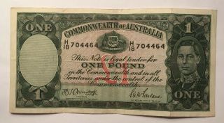 P26.  B - 1942 Australia 1 Pound