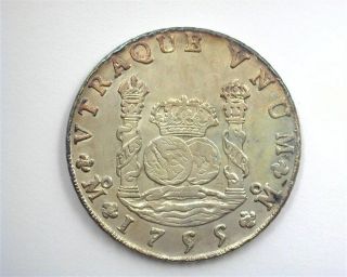 Mexico 1755 - Mo Silver 8 Reales (pillar Dollar) Choice Uncirculated