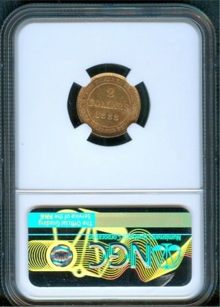 Newfoundland $2 Gold,  1888,  NGC MS61 2