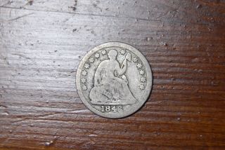 1846 Liberty Seated Silver Half Dime Key Date